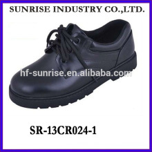 SR-13CR024-1 los zapatos de los adolescentes de la manera 2014 calzan los zapatos negros del estudiante de la manera los nuevos zapatos planos del estudiante con el cordón